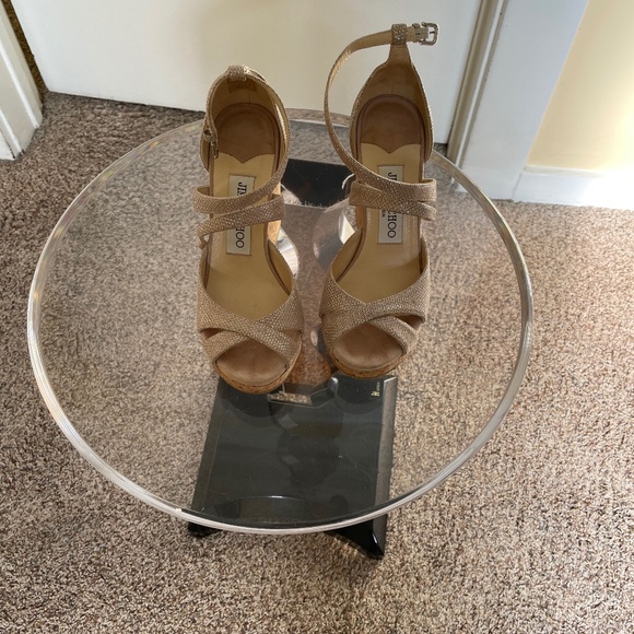 Jimmy Choo Wedge Sandals US Size 4 - Picture 1 of 7
